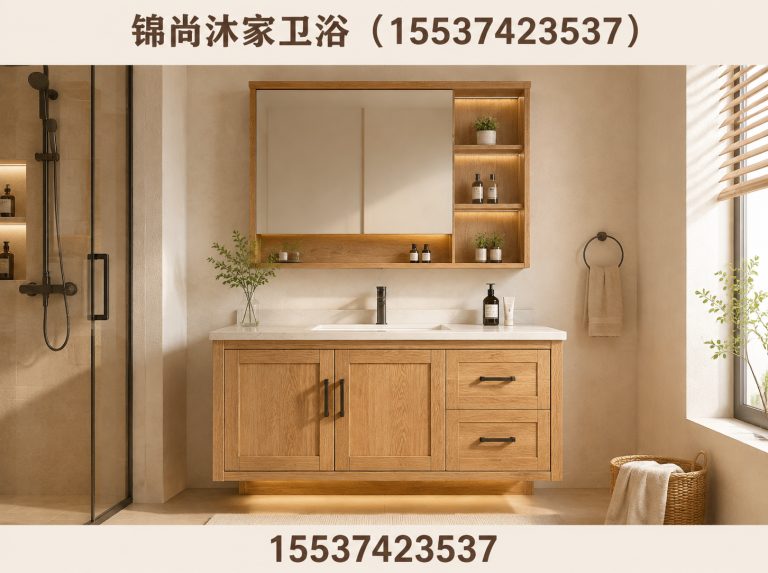 建安区橡木浴室柜展示图